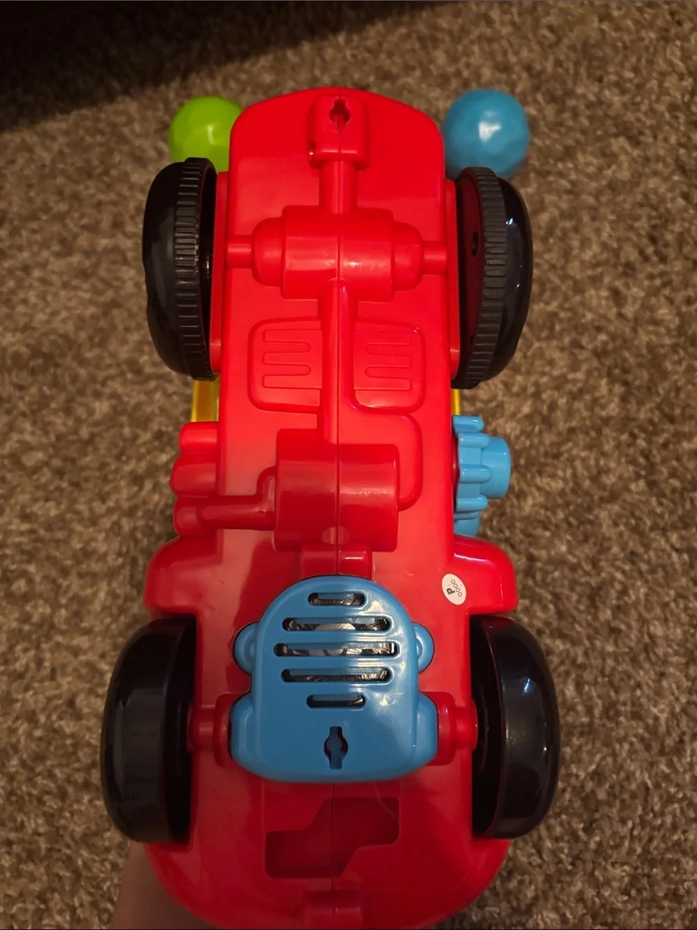 Interactive Yellow & Red Drop-and-Go Kids Dump Truck Toy